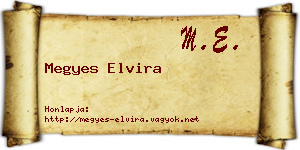 Megyes Elvira névjegykártya